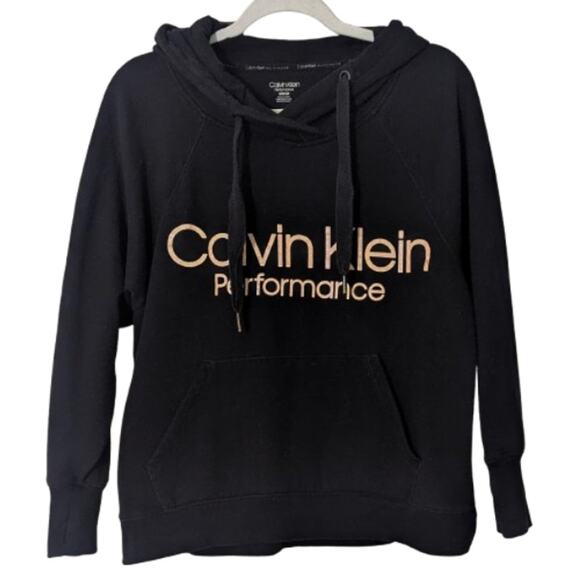 CALVIN KLEIN Performance Cotton Blend Hoodie Sweatshirt Size SMALL - Picture 1 of 5